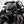 photo d'une moto noire matte rapproché